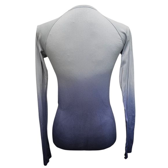 Zella Ombre Purplish Blue Long Sleeve Top Size Small - Picture 5 of 8